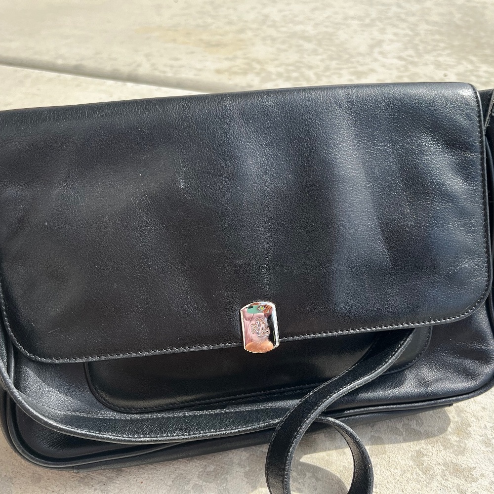 Vintage Ralph Lauren leather shoulder bag